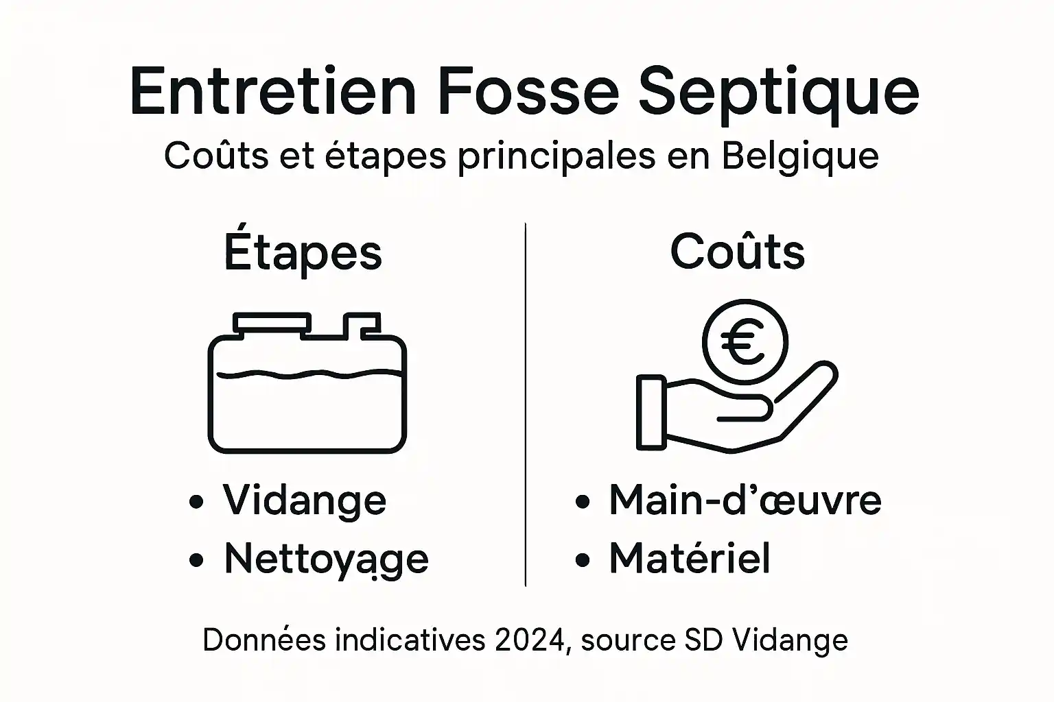 Infographie : tout savoir sur l’entretien et le budget d’une fosse septique
